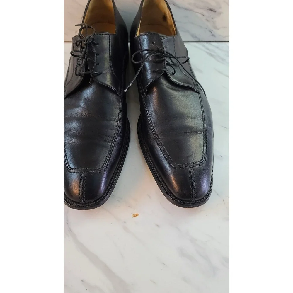 NORDSTROM Bologna Men's Black Leather Split Toe Oxford @100 Shoes Sz 13‎ Italy